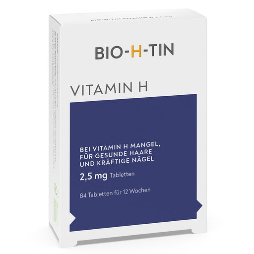BIO-H-TIN Vitamin H Tabletten 2,5 mg beugen einem Mangel an Vitamin H vor, 84 St. Tabletten