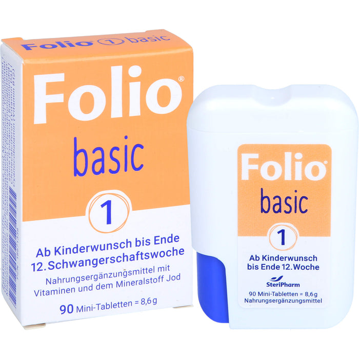 Folio 1 Basic ab Kinderwunsch bis Ende 12.Woche, 90 St. Tabletten