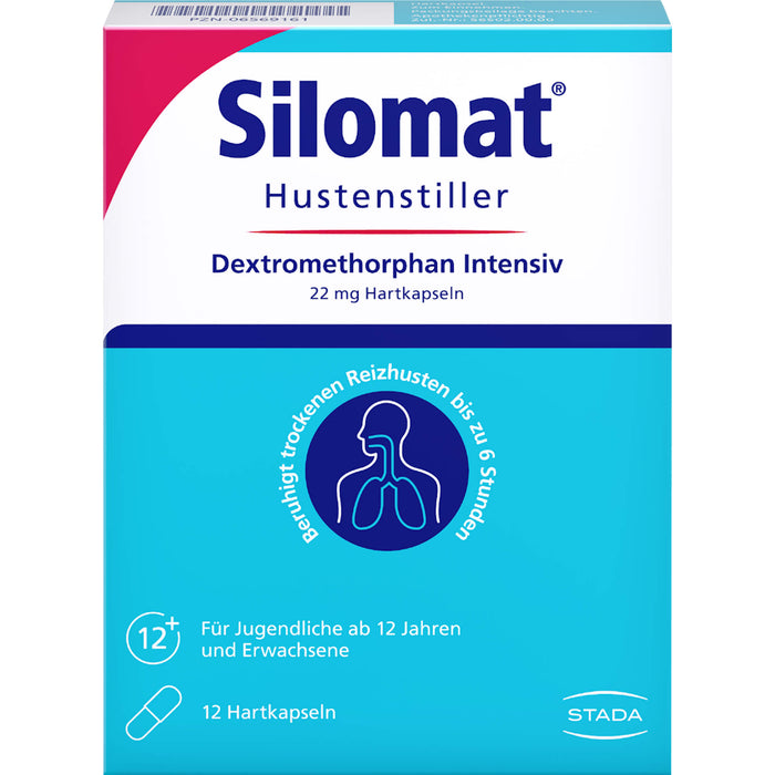 Silomat Hustenstiller Dextromethorphan Intensiv 22 mg Hartkapseln gegen Reizhusten, 12 St. Kapseln