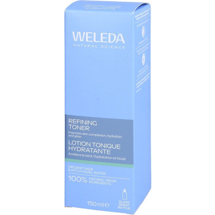 WELEDA Refining Hydra Toner für ein ebenmäßiges Hautbild, 150 ml Lösung