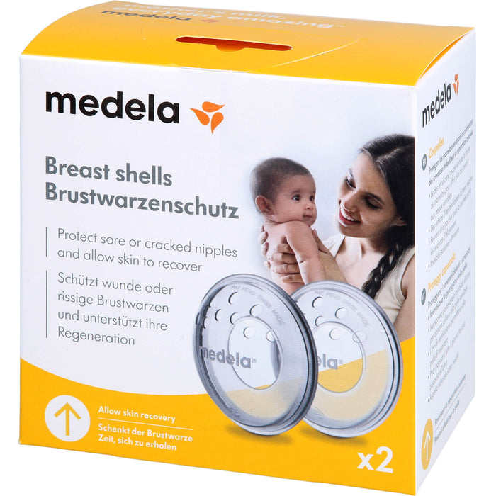 Medela Brustwarzenschutz Schalen mit Silikon-Auflage, 2 St. Zubehör