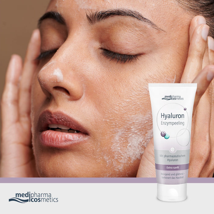 Medipharma Cosmetics Hyaluron Enzympeeling Reinigend und glättend - Verfeinert das Hautbild, 100 ml Peeling