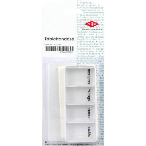 Tablettendose morgens/mittags/abend/nacht, 1 St 