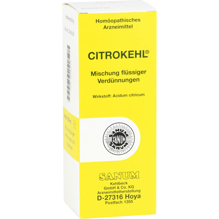 SANUM-KEHLBECK Citrokehl Mischung, 100 ml Lösung