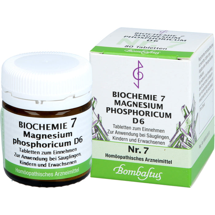 Biochemie 7 Magnesium phosphoricum Bombastus D6 Tbl., 80 St. Tabletten