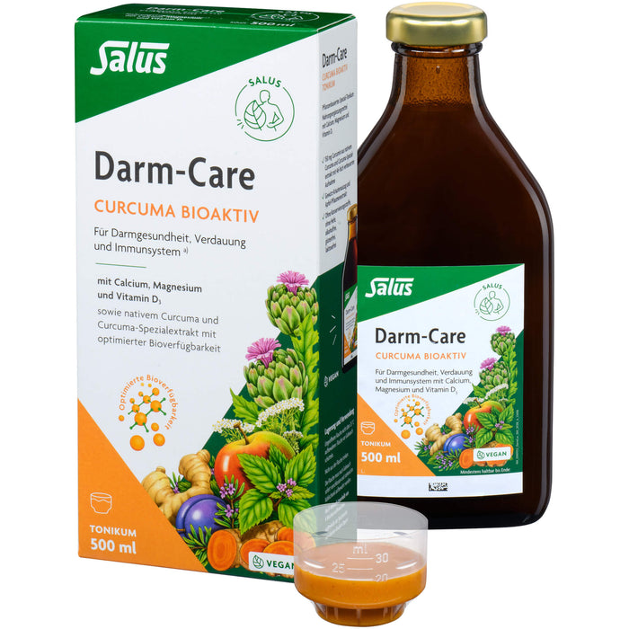 Salus Darm-Care Curcuma Bioaktiv Tonikum für Darmgesundheit, Verdauung und Immunsystem, 500 ml Lösung