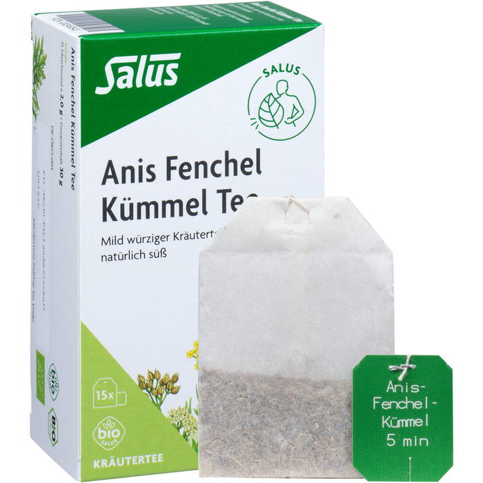 Salus Anis Fenchel Kümmel Tee, 15 St. Filterbeutel