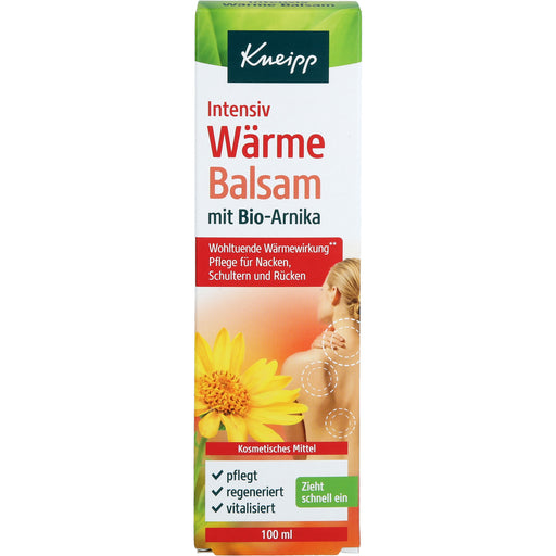 Kneipp Intensiv Wärmebalsam mit Bio-Arnika Pflege für Nacken, Rücken und Schultern, 100 ml Balsam