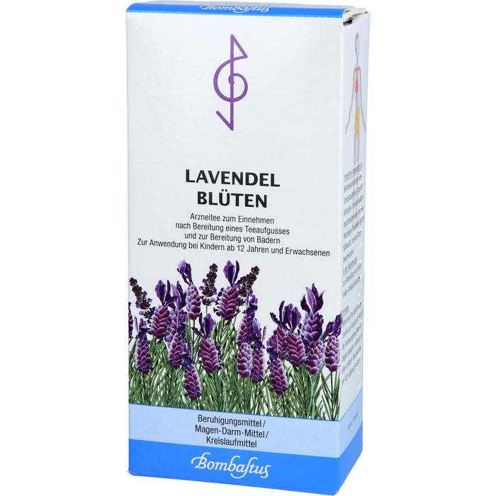 Bombastus Lavendelblüten zur Beruhigung, bei Verdauungsbeschwerden und als Badezusatz, 50 g Tee