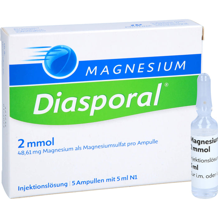 Magnesium-Diasporal 2mmol Injektionslösung, 5 St. Ampullen