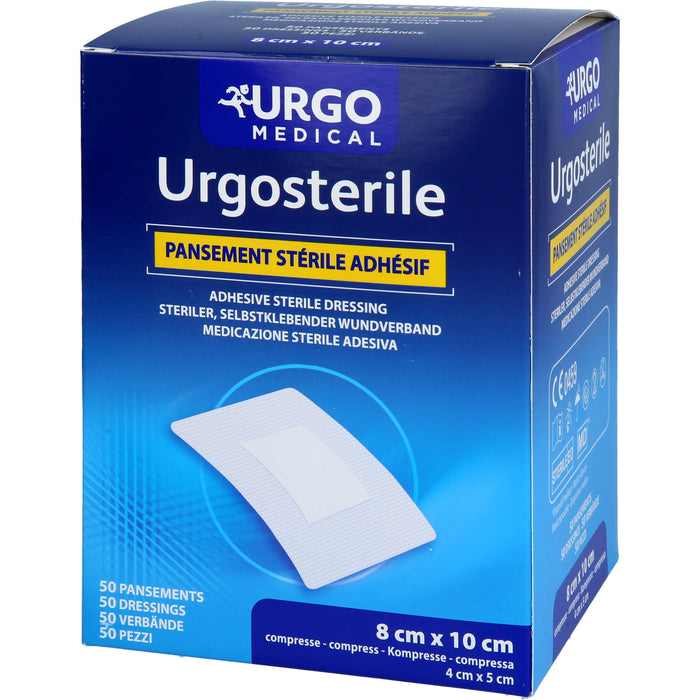 Urgosterile steriler, selbstklebender Wundverband 10 cm x 8 cm, 50 St. Pflaster