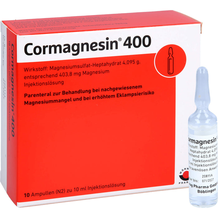 Cormagnesin 400; Injektionslösung, 10X10 ml AMP