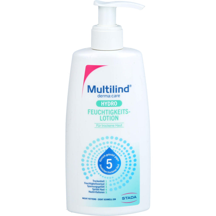 Multilind derma care Hydro Feuchtigkeitslotion für trockene Haut, 250 ml Lotion