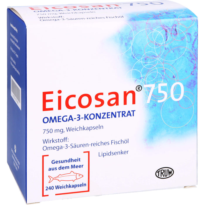 Eicosan  750 Omega-3-Konzentrat, 750 mg, Weichkapseln, 240 St. Kapseln
