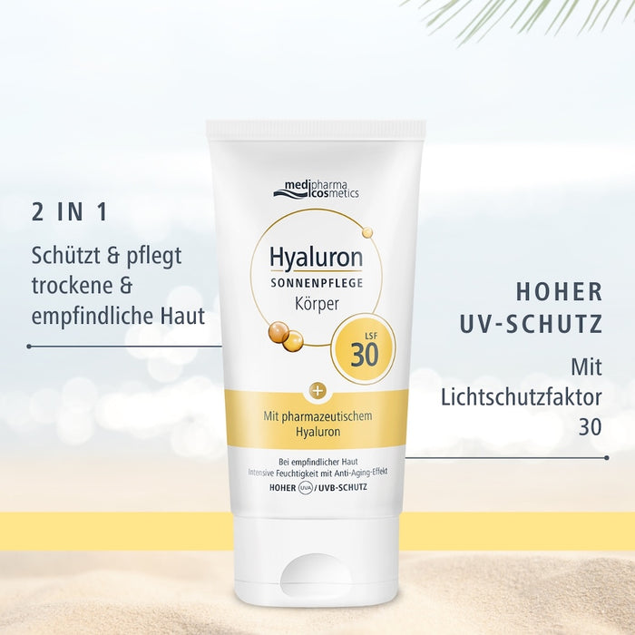 Medipharma Cosmetics Hyaluron Sonnenpflege Körper LSF 30, 150 ml Creme