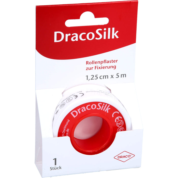 Dracosilk-Rollenpflaster 5 m x 1,25 cm, 1 St. Pflaster
