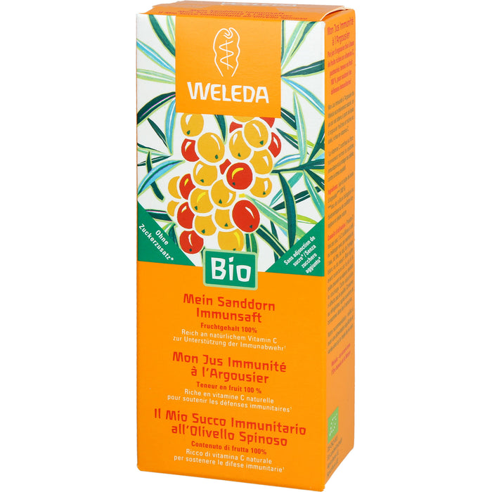 WELEDA Mein Sanddorn Immunsaft unterstützt die Immunabwehr, 200 ml Lösung