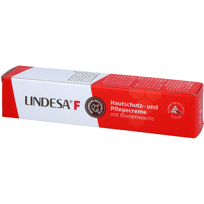 Lindesa F Hautschutz- und Pflegecreme mit Bienenwachs, 50 ml Creme