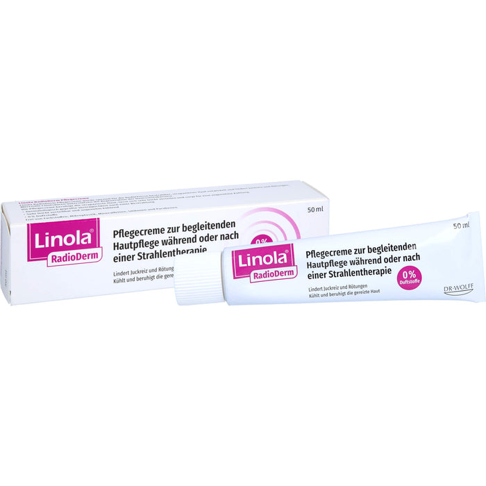 Linola RadioDerm Pflegecreme zur begleitenden Hautpflege während oder nach einer Strahlentherapie, 50 ml Creme