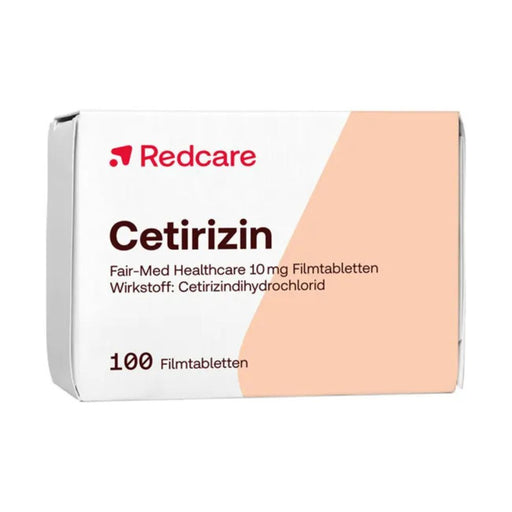 RedCare Cetirizin Fair-Med Healthcare 10 mg Filmtabletten bei allergischen Symptomen, 100 St. Tabletten