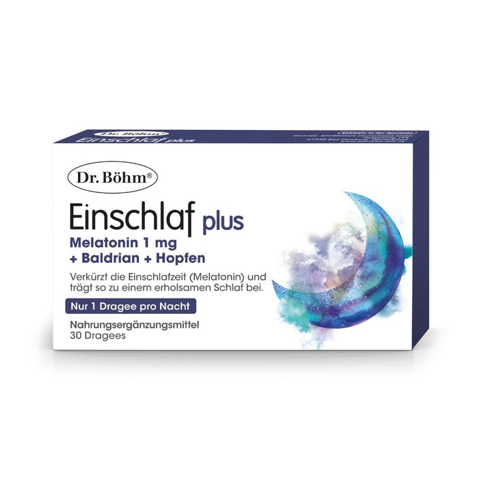 Dr. Böhm Einschlaf plus Melatonin 1 mg, 30 St. Dragees