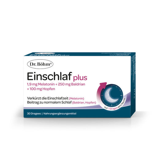 Dr. Böhm Einschlaf plus Melatonin 1 mg, 30 St. Dragees