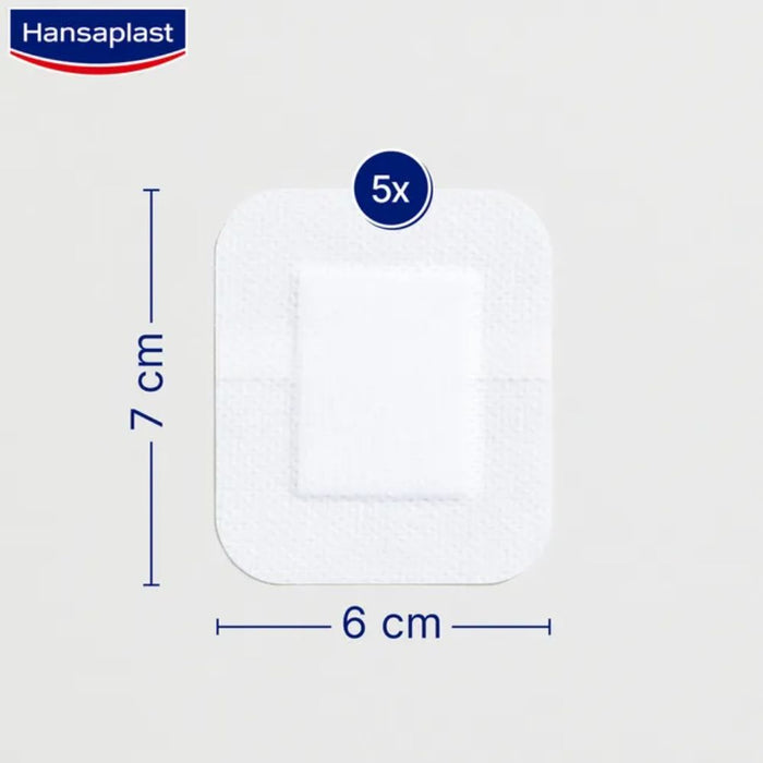 Hansaplast Wundverband Steril Sensitive 6x7cm, 5 St. Pflaster