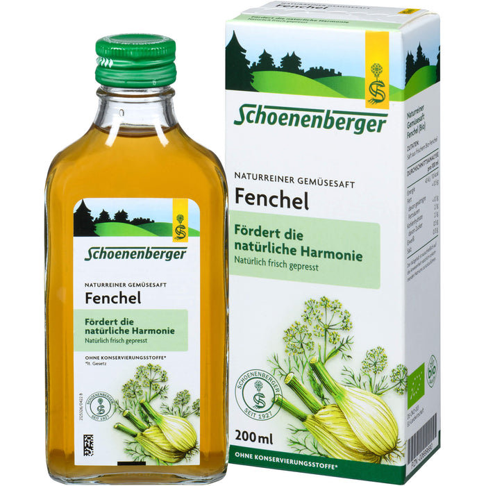 Schoenenberger Naturreiner Gemüsesaft Fenchel, 200 ml Lösung