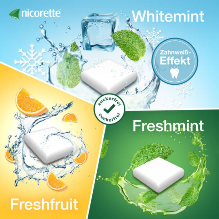 nicorette Kaugummi 2 mg Nicotin zuckerfrei freshfruit, 105 St. Kaugummi