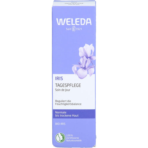 WELEDA Iris Tagespflege reguliert die Feuchtigkeitsbalance von normaler bis trockener Haut, 30 ml Creme