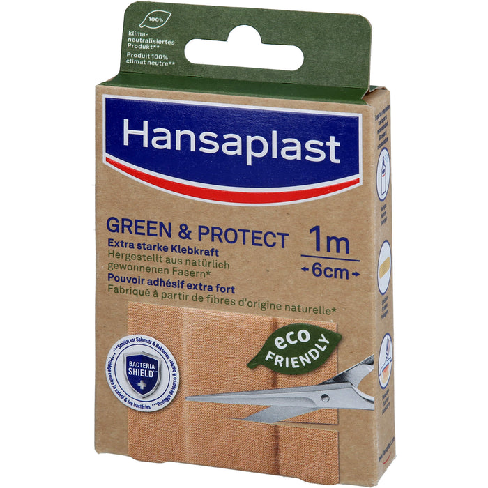 Hansaplast Green & Protect Pflaster 1 m x 6 cm, 1 St. Pflaster