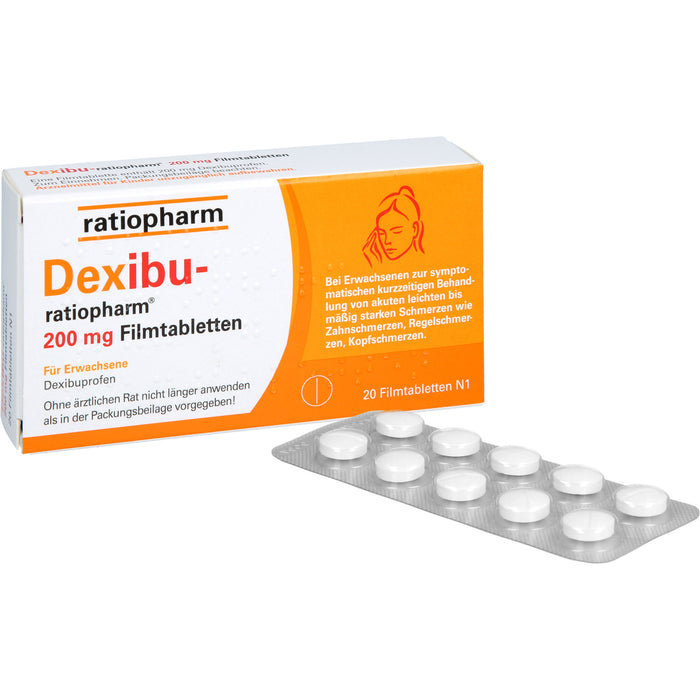 Dexibu-ratiopharm 200 mg Filmtabletten, 20 St. Tabletten