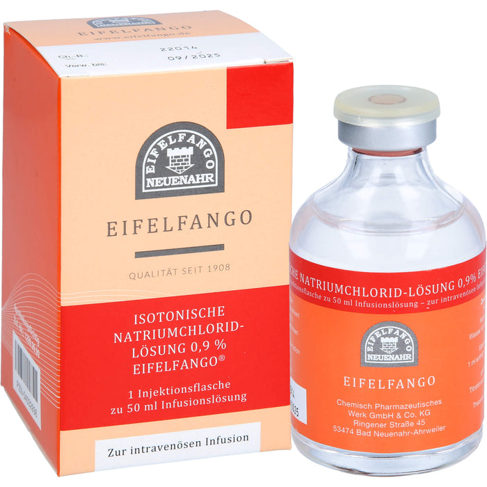EIFELFANGO Isotonische Natriumchlorid-Lösung 0,9 % Infusionslösung, 50 ml Lösung