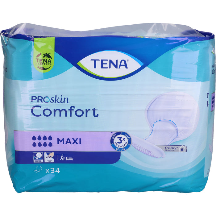 TENA PROSkin Comfort Maxi Vorlagen bei schwerer bis sehr schwerer Harninkontinenz, 68 St. Einlagen