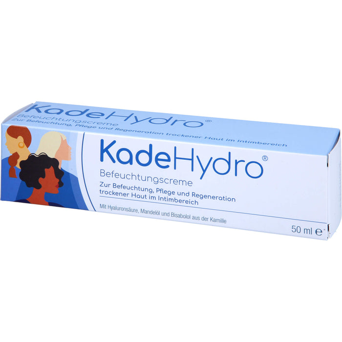 KadeHydro Befeuchtungscreme zur Befeuchtung, Pflege und Regeneration der Haut im äußeren Intimbereich, 50 ml Creme