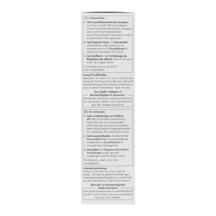 Eucerin Dermopure schützendes Fluid LSF 30 beugt der Verdunkelung von Pickelmalen und Unreinheiten vor, 50 ml Creme