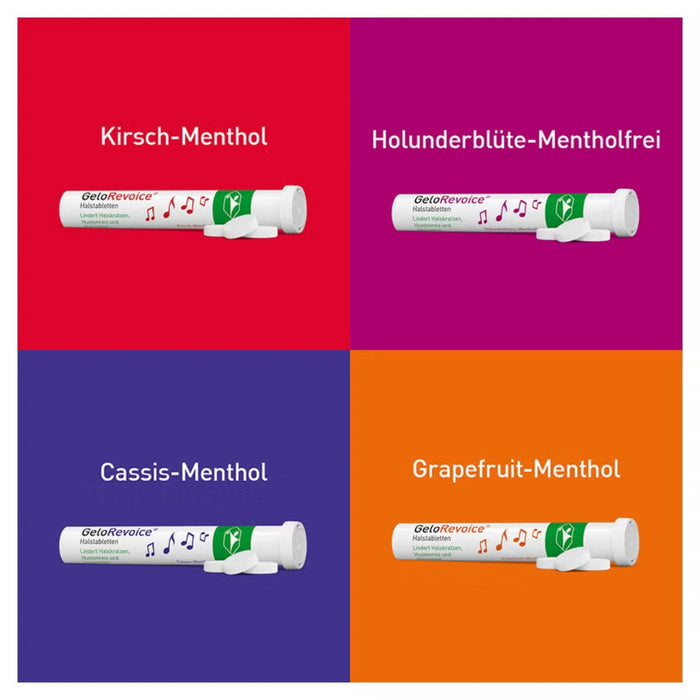 GeloRevoice Halstabletten Cassis-Menthol, 20 St. Tabletten