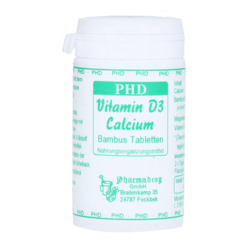 PHD Vitamin D3 Calcium Bambus Tabletten, 84 St. Tabletten