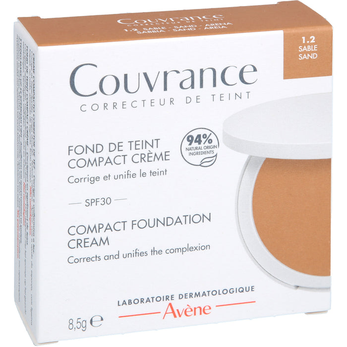 Avène Couvrance Kompakt Creme-Make-up Sand 1.2 mit LSF 30, 8.5 g Creme