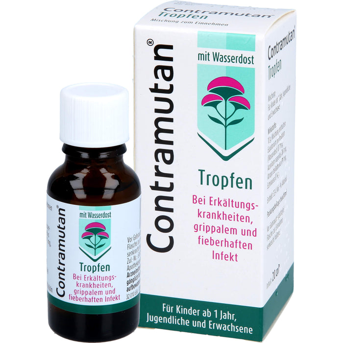 Contramutan Tropfen bei Erkältungskrankheiten, 20 ml Mischung