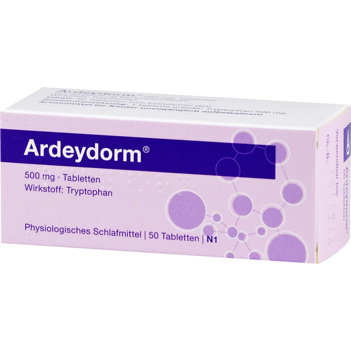 Ardeydorm Tabletten zur Erleichterung des Einschlafens, 50 St. Tabletten