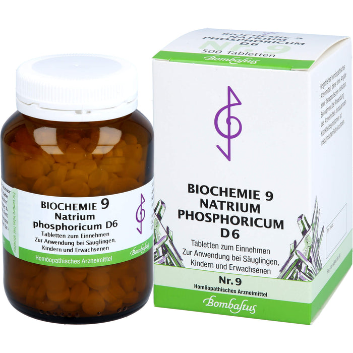 Biochemie 9 Natrium phosphoricum Bombastus D6 Tbl., 500 St TAB