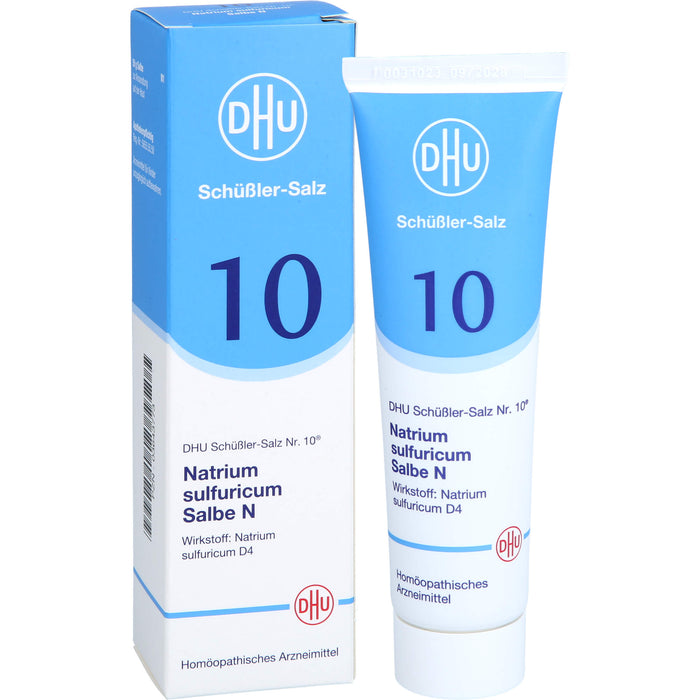 DHU Schüßler-Salz Nr. 10 Natrium sulfuricum N D4– Das Mineralsalz der inneren Reinigung – das Original, 50 g Salbe