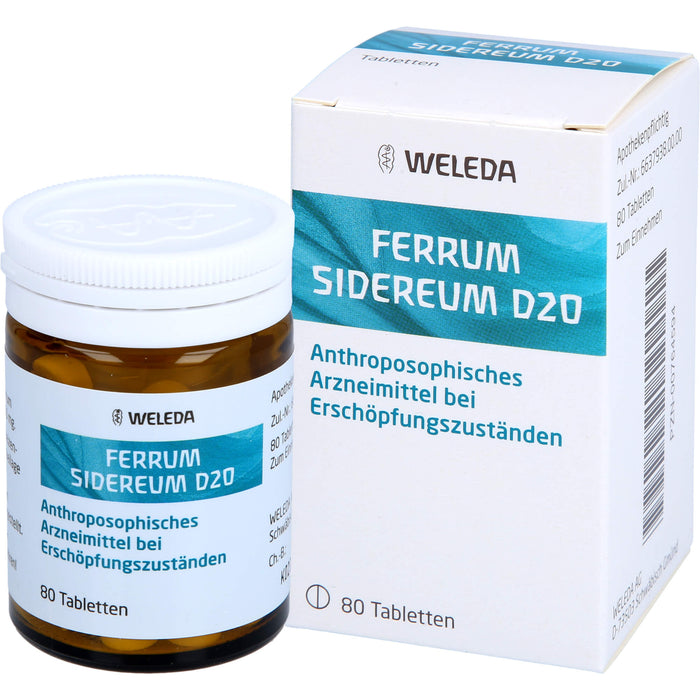 Ferrum sidereum D20 Weleda Tabletten, 80 St. Tabletten