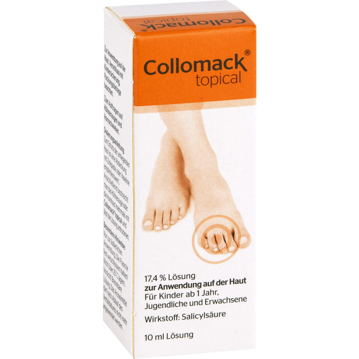 Collomack topical Lösung bei Hühneraugen und Hornschwielen, 10 ml Lösung