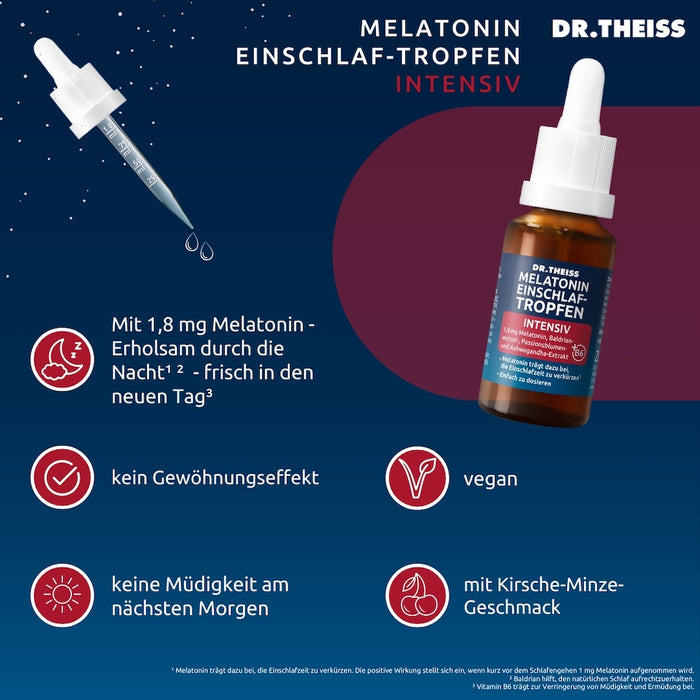 Dr. Theiss Melatonin Einschlaf-Tropfen intensiv, 20 ml Tropfen