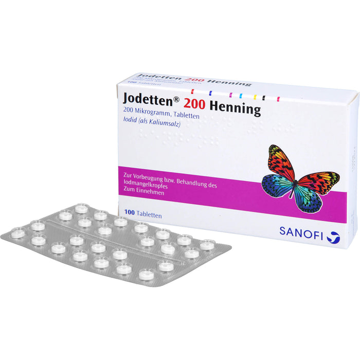 Jodetten  200 Henning, 200 Mikrogramm, Tabletten, 100 St. Tabletten