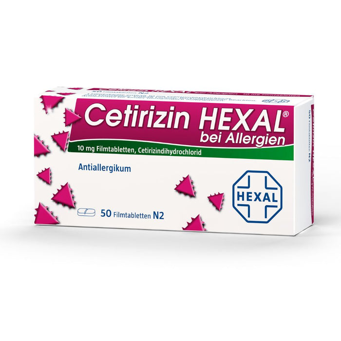 Cetirizin HEXAL Tabletten bei Allergien, 50 St. Tabletten