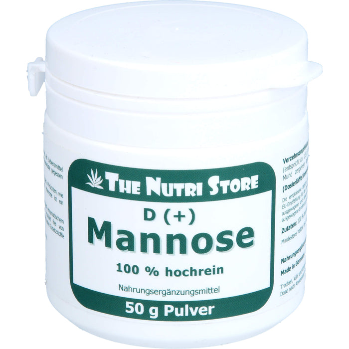 The Nutri Store D (+) Mannose 100% hochreines Pulver, 50 g Pulver