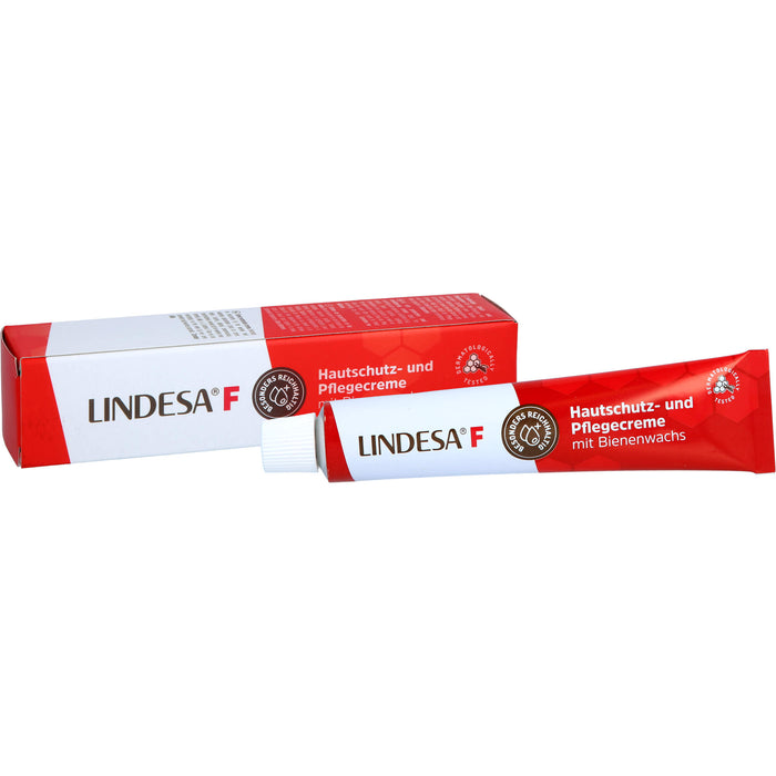 Lindesa F Hautschutz- und Pflegecreme mit Bienenwachs, 50 ml Creme